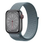 Nylon klokkerem Apple Watch 9 (45mm) - Celestial teal