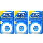 Oral B Essential Dental Floss Original Unwaxed x 3