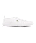 Lacoste Mens Concorde Trainers - White Leather - Size UK 12