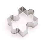 Småkaksform av Rostfritt Stål - Pusselbit - 10 pack