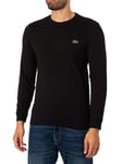 LacosteLong Sleeve Technical T-Shirt - Black