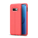 samsung Samsung S10E Leather Texture Case Red