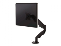 Fellowes - Monteringssats - justerbar arm - för Bildskärm - stål - svart, RAL 9017 - skärmstorlek: 10-39 - klämma, monterbar, skyddshylsa, disk-monteringsbar