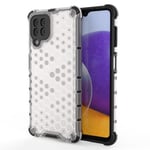 Galaxy A22 4G Mobilskal HoneyComb - Transparent - TheMobileStore Galaxy A22 4G tillbehör