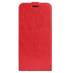 Nokia G22 Vertikalt Flip Kunst Skinn Deksel med Lommebok - Rød