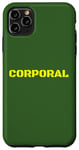 Coque pour iPhone 11 Pro Max Caporal militaire officier des forces armées imprimé au dos