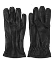 JACK & JONES Men's Jacmontana Leather Gloves STS, Black, Small (Size: S/M)