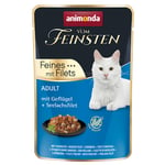 Ekonomipack: Animonda Vom Feinsten Adult Mix Filet 18 x 85 g - Fjäderfä & gråsejfilé