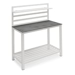 Hillerstorp - Åminne Aluminium Bänk Utekök Vit