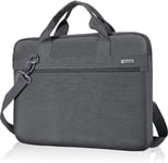 Voova Laptop Bag Carry Case 13 13.3 Inch with Shoulder Strap, Computer Sleeve Compatible with Macbook Air M1 2020, Macbook Pro 13/14 2021, 13.5” Surface Laptop 3/4, Dell Acer HP Notebook, Grey