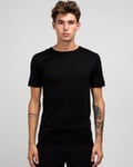 Greater Than A Curve Wool Tee Crew Black - XL