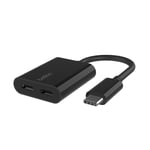 Belkin RockStar™ USB-C Audio + Charge Adapter, Headphone Adapter w/ USB-C 60W Po