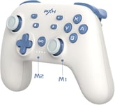 P50 Manette Switch, Manette Sans Fil Switch With App, Turbo, Macro Buttons, Nfc, 6-Axis Gyro, Vibration, Wake-Up Function, Switch Game Controller For Switch/Lite/Oled/Pc-White