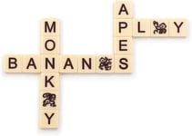 Bananagrams WildTiles Vocabulary Building Spelling Lettered Tile Game Kids 7+