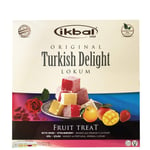 Handmade Ikbal Original Turkish Delight 350g Fruity Halal, Kosher, Glucose-Free, Vegan (Fruit Treat)