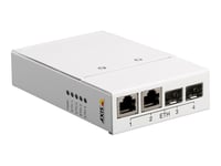 AXIS T8606 Media Converter Switch - Convertisseur de média à fibre optique - 100Mb LAN - 10Base-T, 100Base-TX - 2 ports - 2 x RJ-45 / 2 x SFP (mini-GBIC) - pour AXIS P1455-LE, P1455-LE-3...