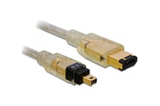 Delock - IEEE 1394 kabel - 6-PIN FireWire til 4-PIN FireWire - 2 m