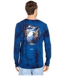 Hurley Men's M Andino Pro Series Tee L/S T-Shirt, mens, T-Shirt, CK0518, GAME ROYAL, M