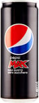 24x Pepsi Cola Max Gusto Zero Zucchero Carbonated Drink Fizzy Drinks can 330ml Sugar Free Soft Drink
