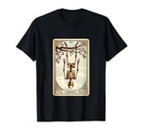 Tarot Card The Hanged Man Halloween Skeleton Gothic Magic T-Shirt