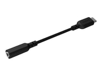 Fairphone - Usb-C Till Uttagsadapter För Hörlurar - 24 Pin Usb-C Hane Till Minijack Hona - 12.3 Cm - Svart