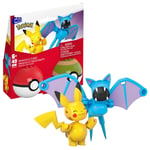 MEGA Pokémon Action Figure Building Toys Set, Buildable and Poseable Pikachu & Z
