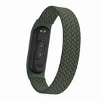 Elastisk Xiaomi Mi Band 3/4/5 (Size L) klokkereim - Grønn