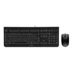 CHERRY DC 2000 Full-size (100%) Wired USB QWERTZ Black Mouse included