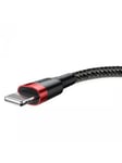 Baseus Cafule USB Lightning Cable 2.4A 0.5m (Red+Black)