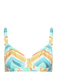 Castaway Island Uw Plunge Bikini Top Swimwear Bikinis Bikini Tops Wired Bikinitops Blue Freya