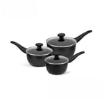 Prestige Thermo Smart Saucepan Set Non Stick Induction Hob Pans - Pack of 3
