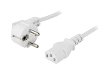 DELTACO DEL-109EV - strömkabel - power CEE 7/7 till power IEC 60320 C13 - 1 m