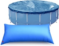 GOUTS ET COULEURSCoussin Piscine Hivernage Rectangle 8×4Ft, Flotteur Hivernage Piscine, Coussin Gonflable Hiver, Ballon Hivernage Piscine Hors Sol, Accessoires Piscine Pour Bache Oreiller Piscine Ant