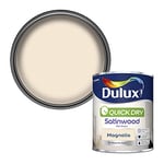 Dulux Quick Dry Satinwood Paint For Wood And Metal - Magnolia 750 ml