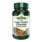 Natures Aid Ginger, Turmeric and Bromelain - 60 Tablets