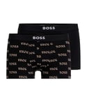 Boss Orange Womens 2 -Pack Mens Trunk Gift Set - Black Cotton - Size Large