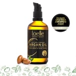 Loelle - Arganolja Ekologisk Kallpressad med Pump, 100 ml