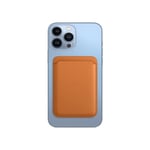 iPhone 12/13/14 plånbok i läder med MagSafe, brun