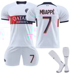 23-24 Paris Saint-Germain Barnens Bortaliga Tröja Nr 7 Mbappé 28