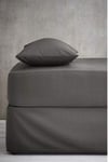 Pair Of Charcoal Pillow Covers Hotel Quality 100% Poly Cotton Pillow Cases (Charcoal, 2 Pillow Cases)