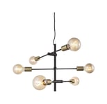 Nordlux 48933003 Josefine Pendant Ceiling Light Modern Brass/Black Pipe