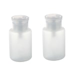 2X 150Ml Nail Art Makeup Polish Plastic Pump Dispenser Bottle Remover Whiteeef