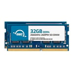 OWC 64GB (2 x 32 Go) 2666MHz DDR4 PC4-21300 So-DIMM 260 Broches de Mise à Niveau de mémoire, (2666DDR4S64P), pour iMac 2019-2020 (iMac19,1 iMac20,1 iMac20,2) 27 Pouces