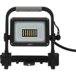 brennenstuhl Mobil LED konstruktionslampe JARO 3060 M / LED nødbelysning til udvendig 20W (arbejdslampe med 2m kabel og hurtigudløsning, LED projektør IP65, 2300lm)
