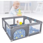 LARS360 Baby lekhage - 180 x 150 cm - Aktivitetscenter - Med halkfri bas - För barn