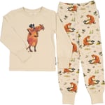 Pyjamas tvådelad Mamma Mu och Kråkan Beige 122/128