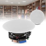In Ceiling Speakers Flush Mount Cafe Shop Restaurant 5.25" Coaxial 100v 160w