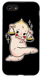 iPhone SE (2020) / 7 / 8 Kewpie Baby Libra Zodiac Scales of Justice Tattoo Flash Case
