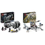 LEGO 75347 Star Wars Le Bombardier TIE, Kit de Maquette à Construire, Vaisseau & 75345 Star Wars Pack de Combat des Clone Troopers de la 501ème Légion, Jouet de Construction, 4 Minifigurines