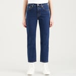 Levi's 501 Crop Salsa Stonewash Jeans Dam Svart 31 28